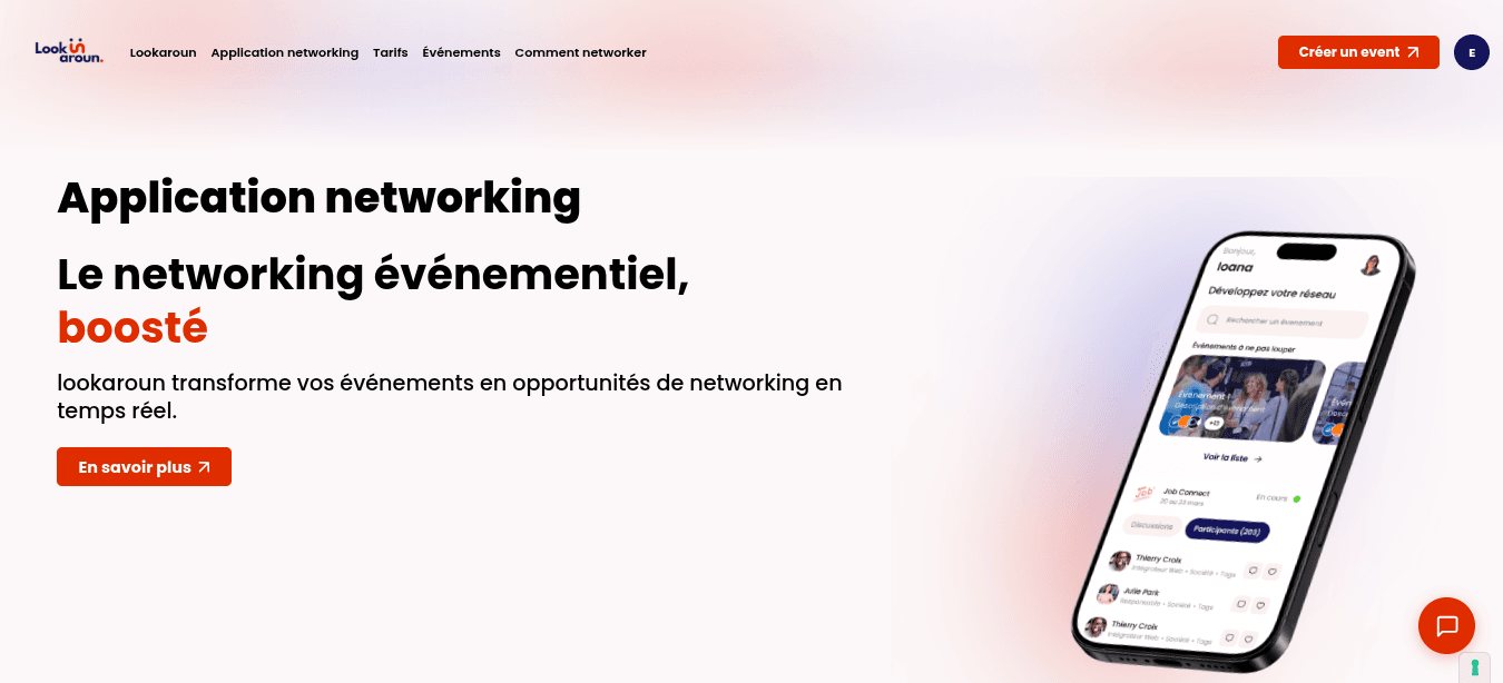 Lookaroun • Application de networking - Image principale